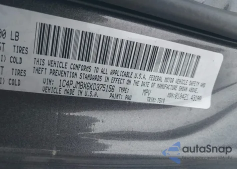 2019 Jeep Cherokee Trailhawk 4X4 from USA, damaged, VIN 1C4PJMBX6KD375156